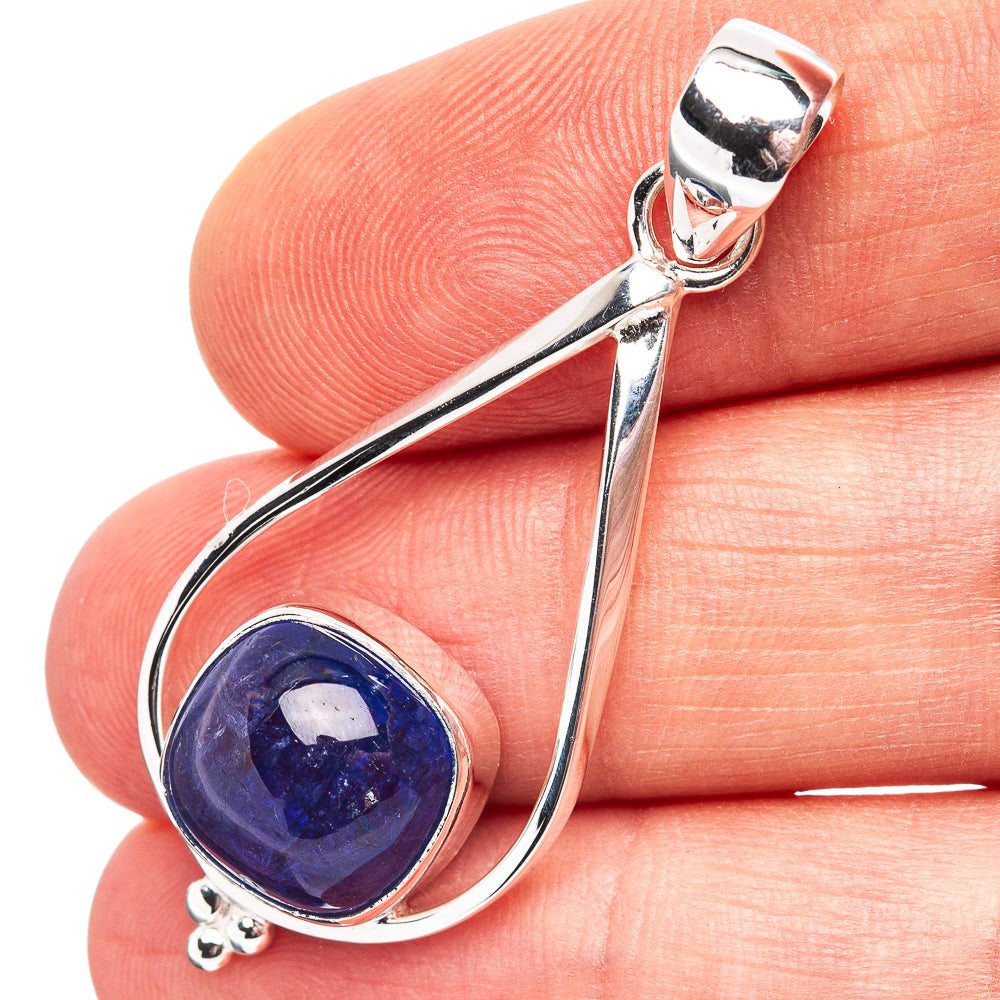 Premium Tanzanite Pendant 1 3/4" (.925 Sterling Silver)