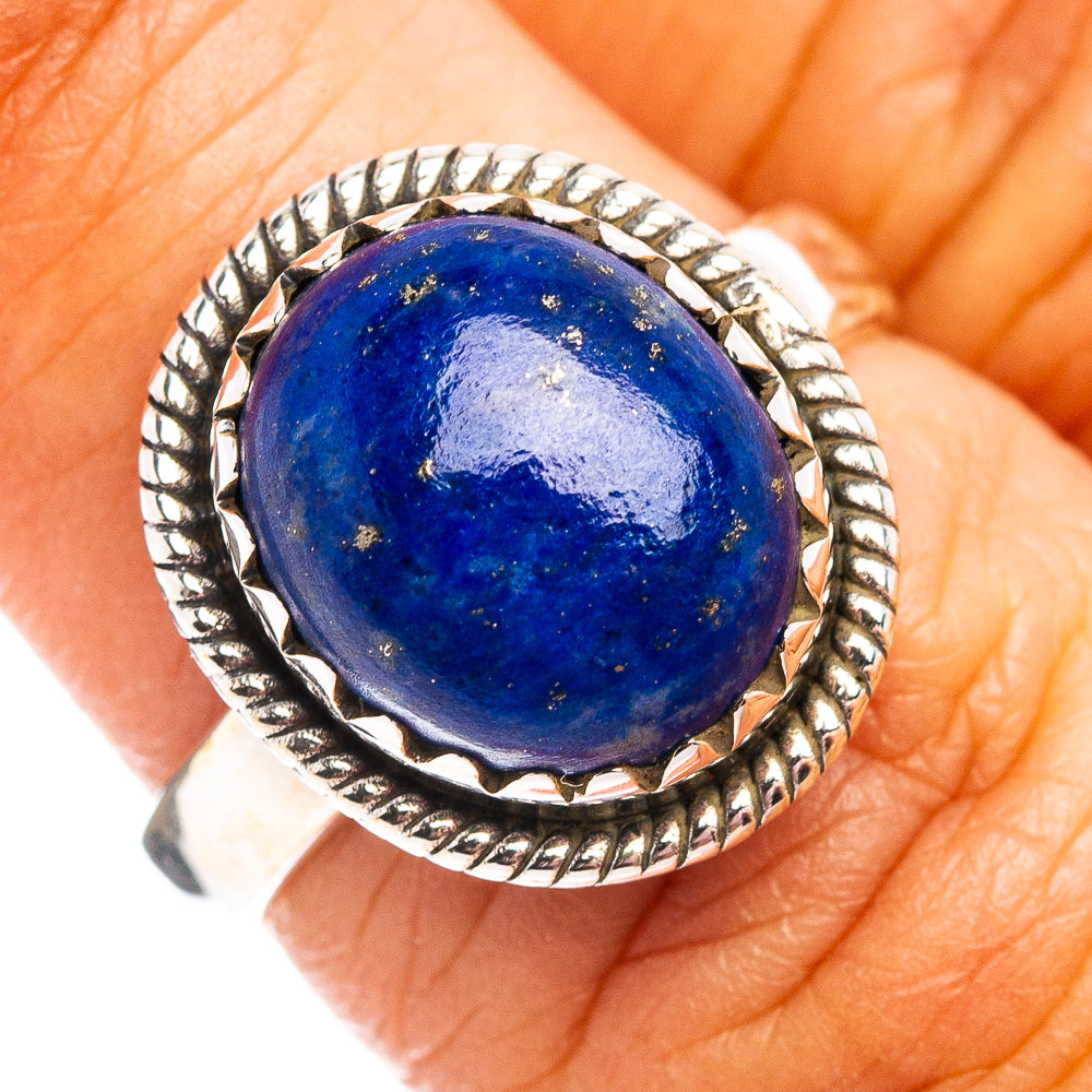 Lapis Lazuli Ring Size 6.5 (.925 Sterling Silver)