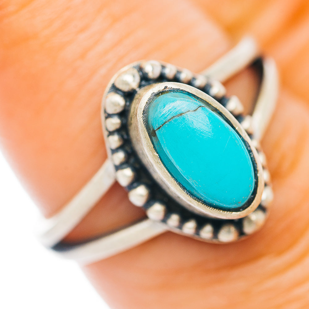 Mojave Turquoise Ring Size 7 (.925 Sterling Silver)