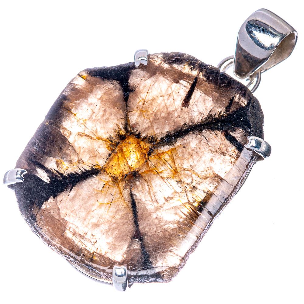 Chiastolite Pendant 1 1/2" (925 Sterling Silver) P40831