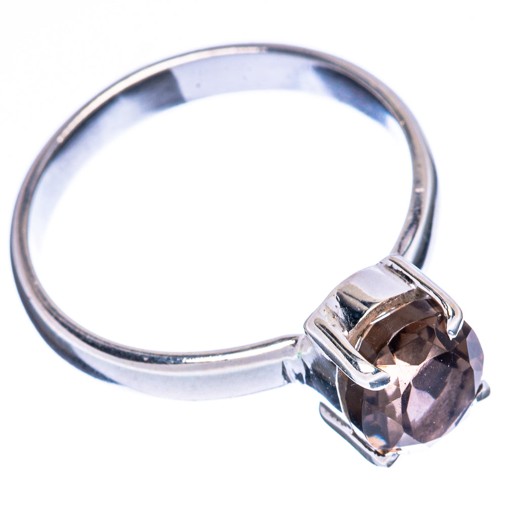Smoky Quartz Ring Size 8.25 (925 Sterling Silver)