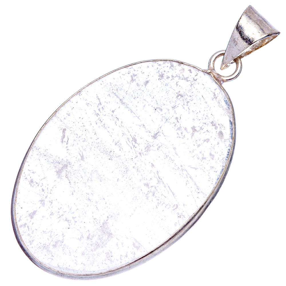 Selenite Pendant 2 1/8" (Silver Plated)