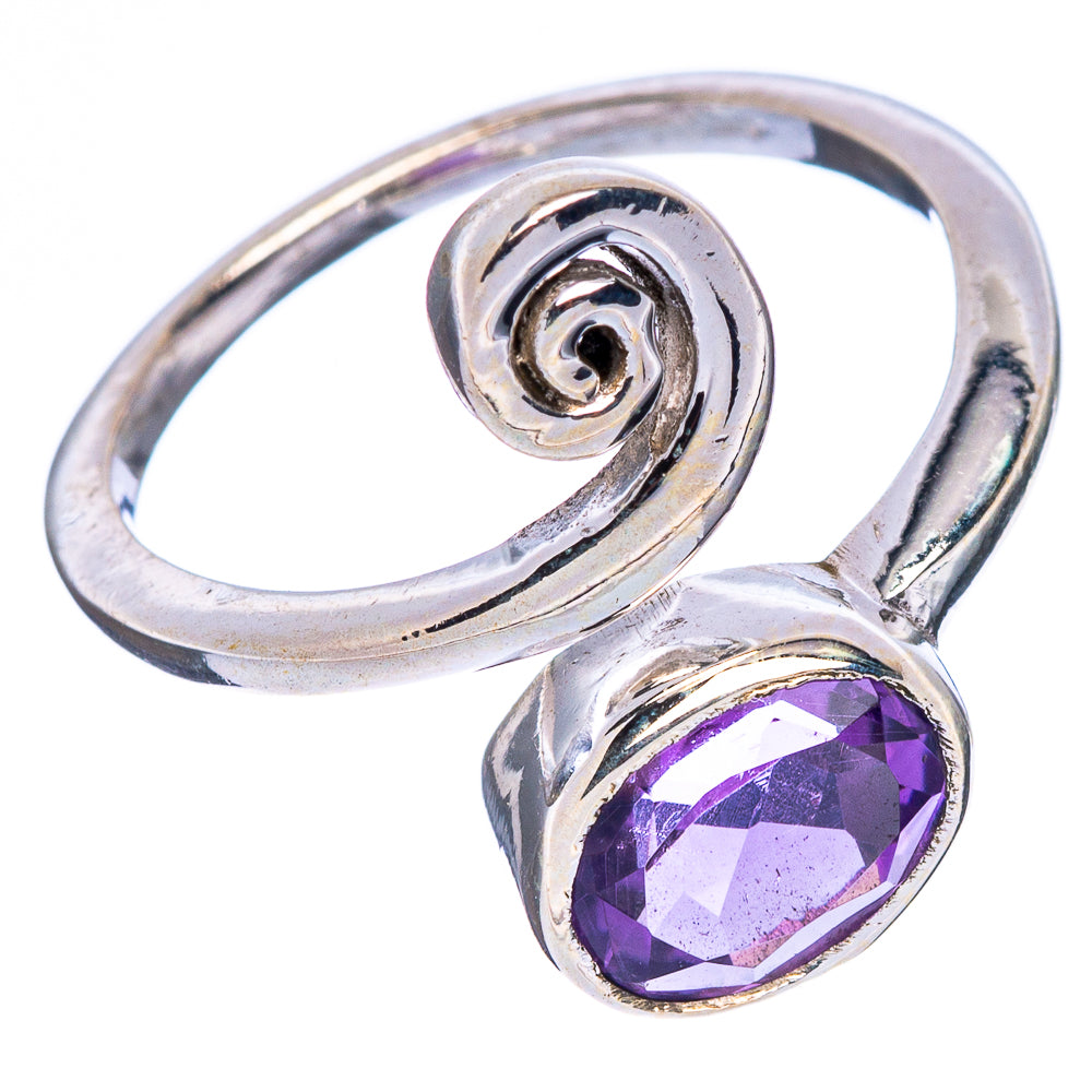 Faceted Amethyst Ring Size 6 (925 Sterling Silver) R146763