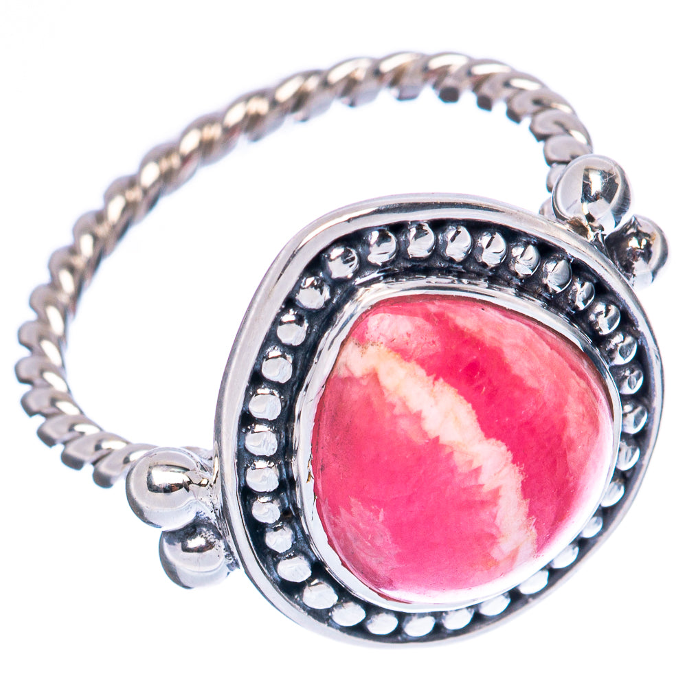 Premium Rhodochrosite Ring Size 6.75 (925 Sterling Silver) R3576