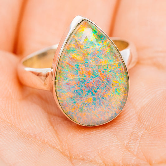 Sterling Opal Ring Size 7.75 (.925 Sterling Silver)