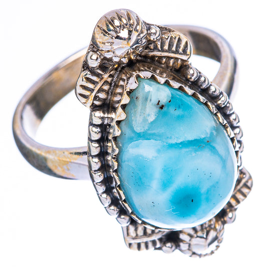 Larimar Ring Size 7 (925 Sterling Silver) R4561