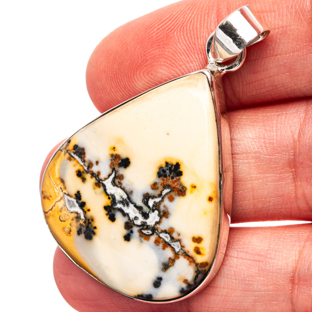 Premium Maligano Jasper Pendant 1 3/4" (.925 Sterling Silver)