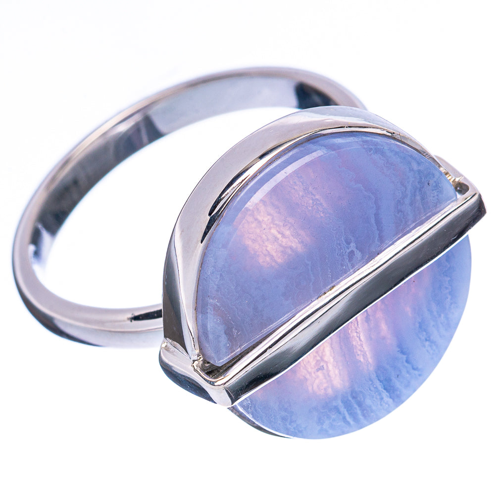 Asc Premium Blue Lace Agate Ring Size 8.75 (925 Sterling Silver) R3527