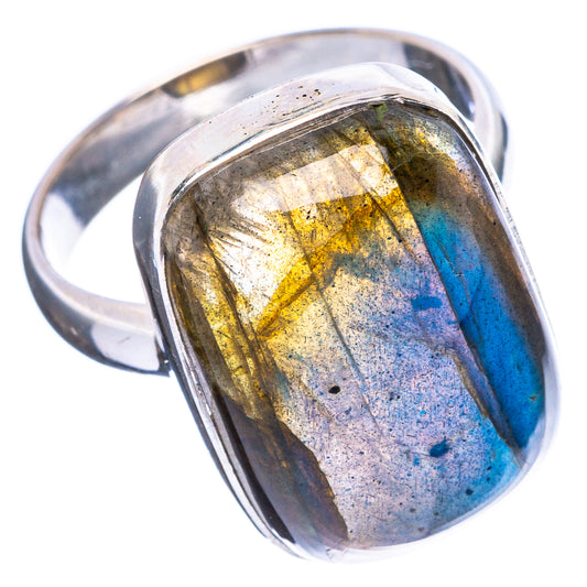 Labradorite Ring Size 7 (925 Sterling Silver) R4646