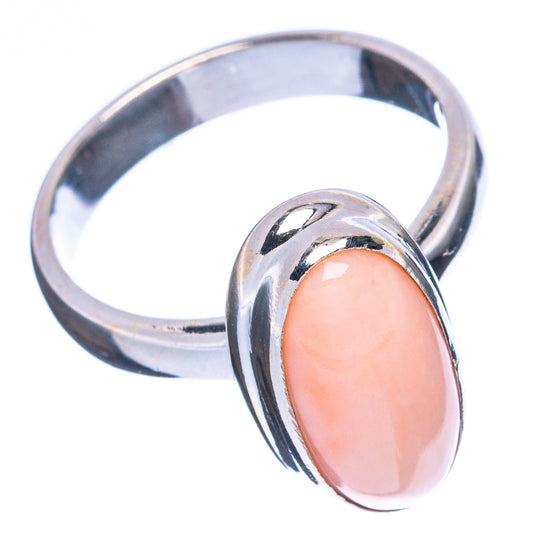 Pink Opal Ring Size 5 (925 Sterling Silver) R5039