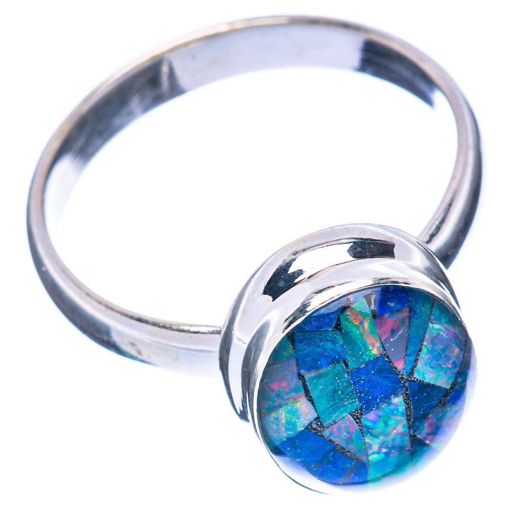 Rare Triplet Opal Ring Size 8.25 (925 Sterling Silver) R2926