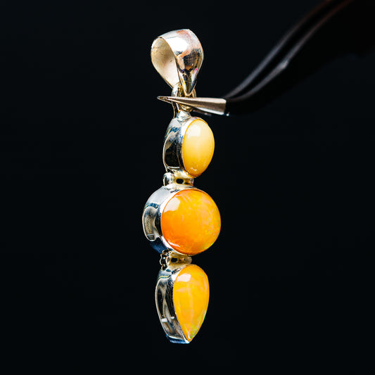 Premium Ethiopian Opal Pendant 1 5/8" (.925 Sterling Silver)