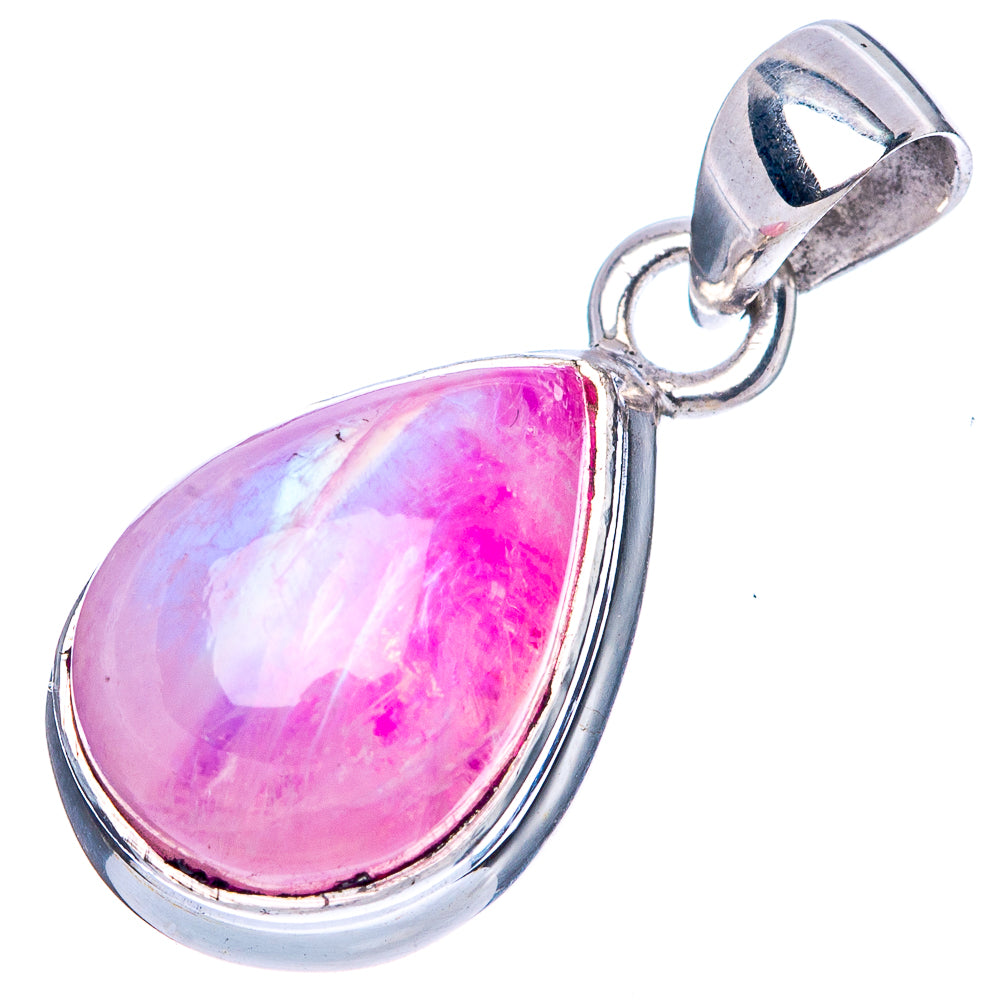 Pink Moonstone Pendant 1" (925 Sterling Silver) P42500