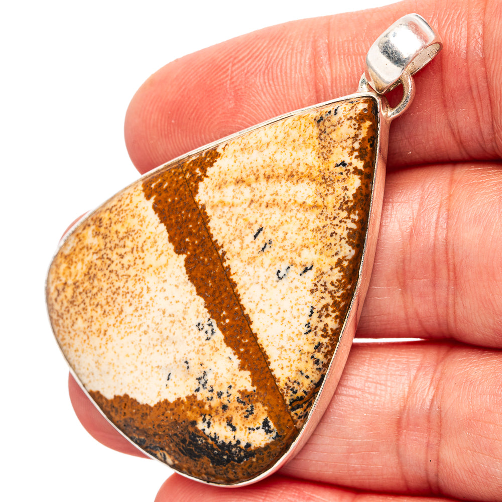 Picture Jasper Pendant 2 1/8" (.925 Sterling Silver)