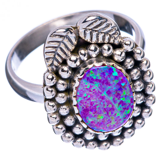 Synthetic Opal Ring Size 7 (925 Sterling Silver) R146124