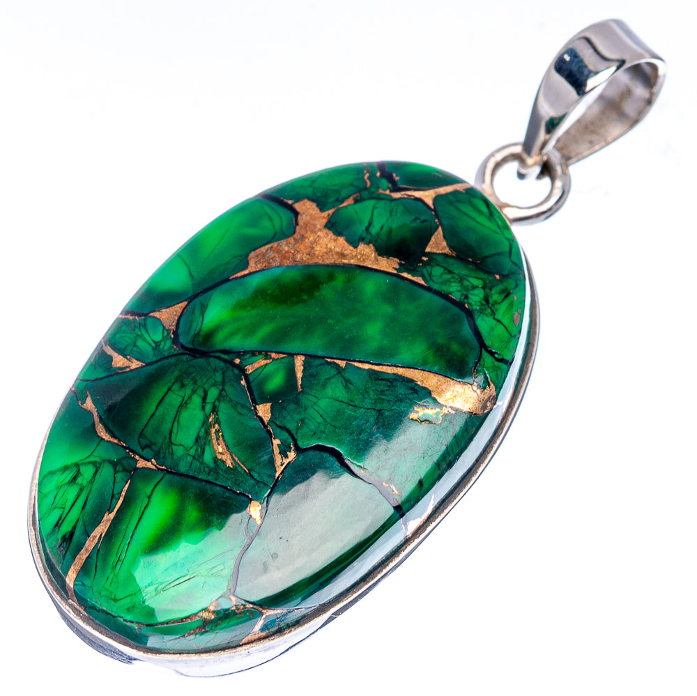 Premium Irish Dahlia Turquoise Pendant 1 5/8" (.925 Sterling Silver)