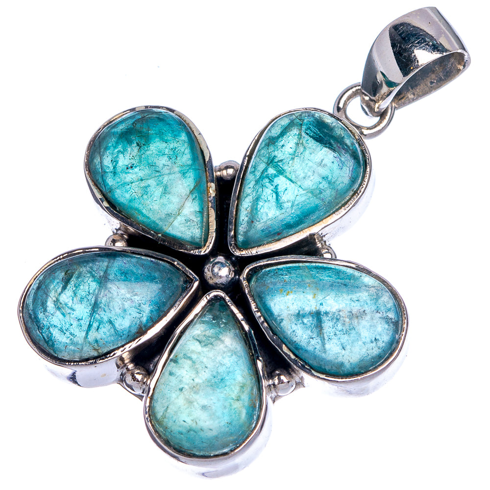 Blue Fluorite Pendant 1 1/2" (925 Sterling Silver) P39804