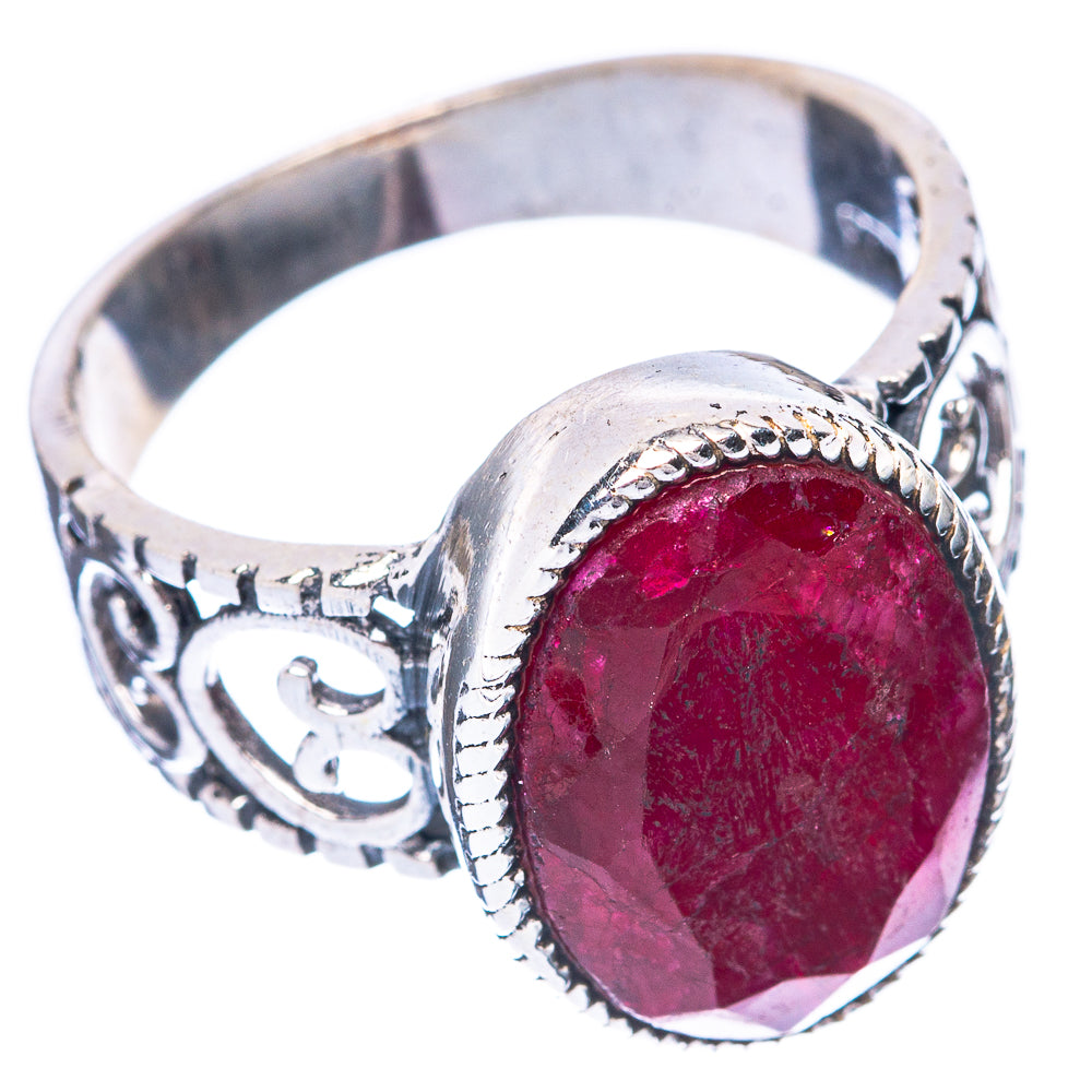 Red Sillimnate 925 Sterling Silver Ring Size 7.75 (925 Sterling Silver) R5413
