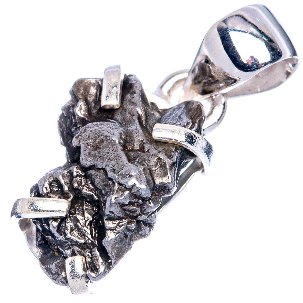 Rare Campo Del Cielo Meteorites Pendant 1 1/8" (925 Sterling Silver) P41647