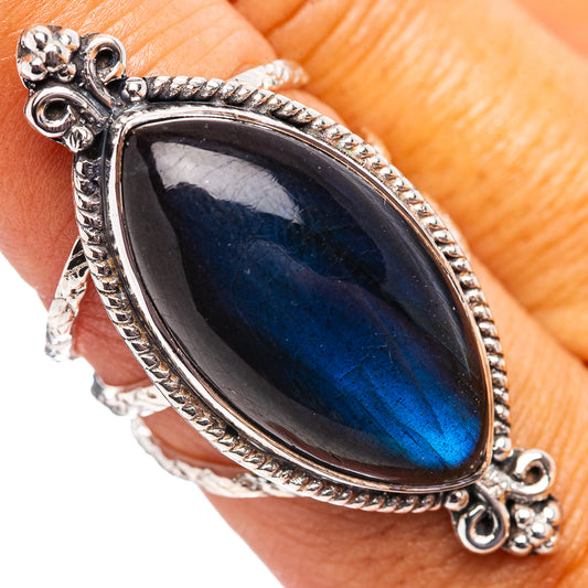 Signature Labradorite Ring Size 8 (.925 Sterling Silver)