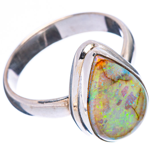 Rare Sterling Opal Ring Size 8 (925 Sterling Silver) R4346