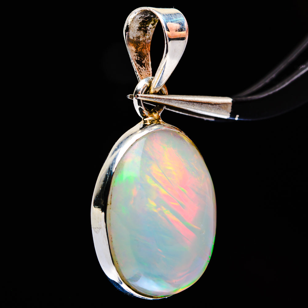 Premium Ethiopian Opal Pendant 1 1/8" (.925 Sterling Silver)