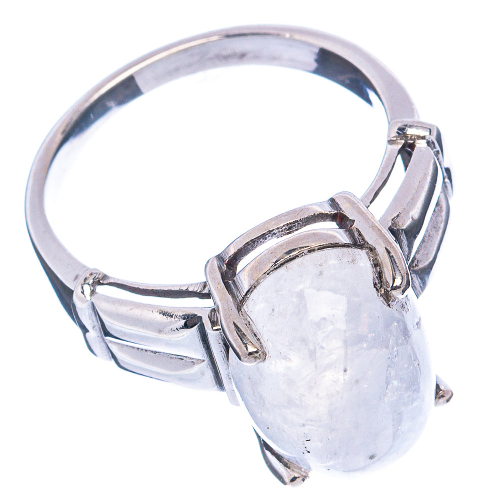 Rainbow Moonstone Ring Size 7 (.925 Sterling Silver)