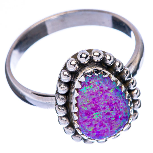 Synthetic Opal Ring Size 7.75 (925 Sterling Silver) R146231
