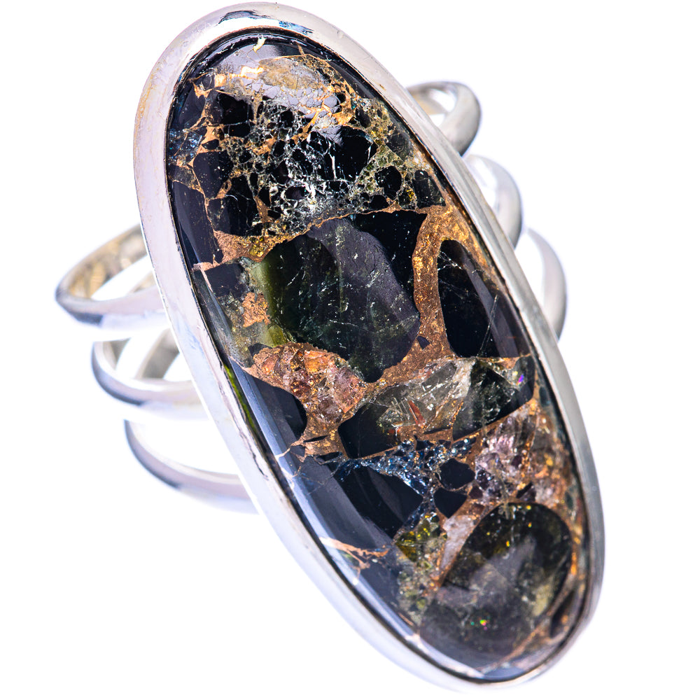 Large Mohave Black Onyx Ring Size 10 (925 Sterling Silver) R140980