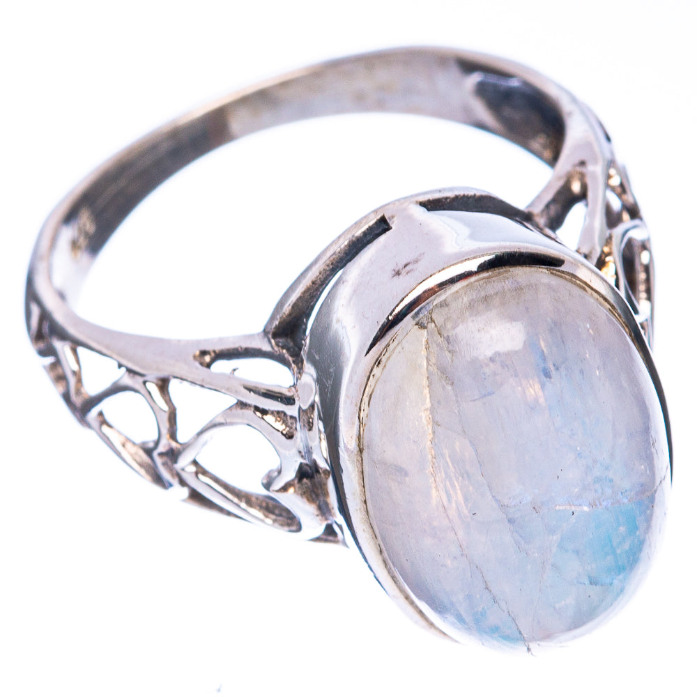 Rainbow Moonstone Ring Size 7 (925 Sterling Silver) R2808
