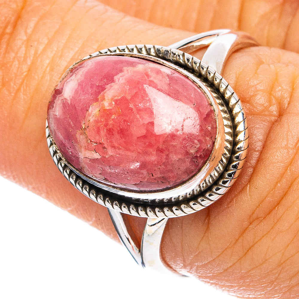Rhodochrosite Ring Size 7.25 (925 Sterling Silver) R8330