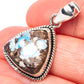 Rare Golden Hills Turquoise Pendant 1 1/4" (925 Sterling Silver) P42707