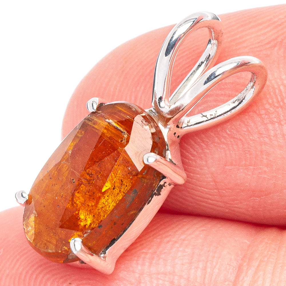 Value Sunstone Pendant 3/4" (925 Sterling Silver) P44398