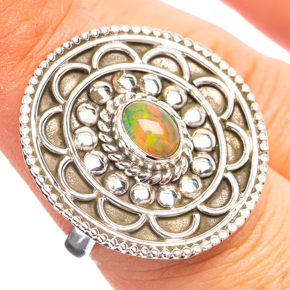 Ethiopian Opal Ring Size 7 (.925 Sterling Silver)