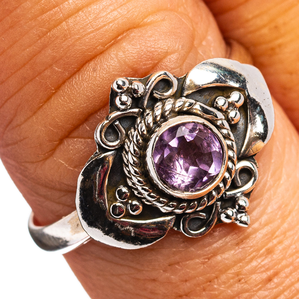 Amethyst Ring Size 8.75 (.925 Sterling Silver)