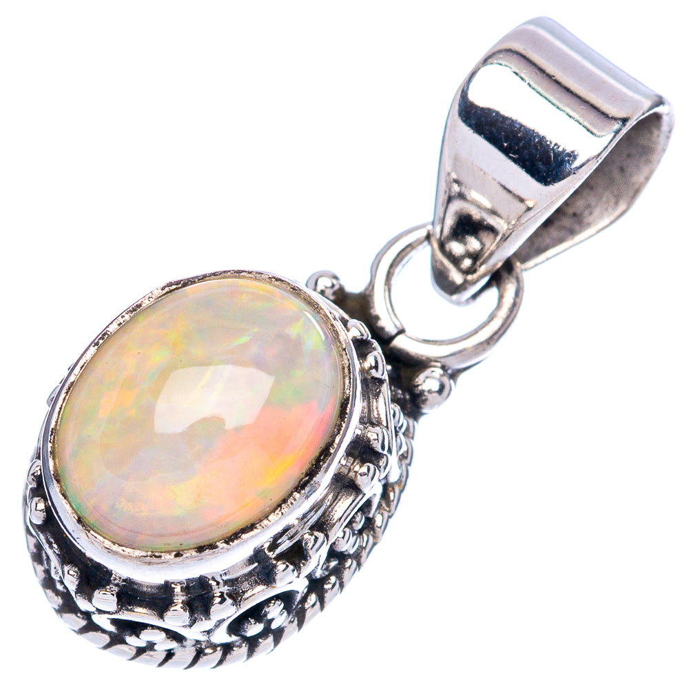Rare Ethiopian Opal Pendants 7/8" (925 Sterling Silver) P42345