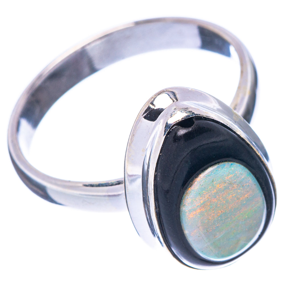 Triplet Opal Ring Size 7.75 (925 Sterling Silver) R2253