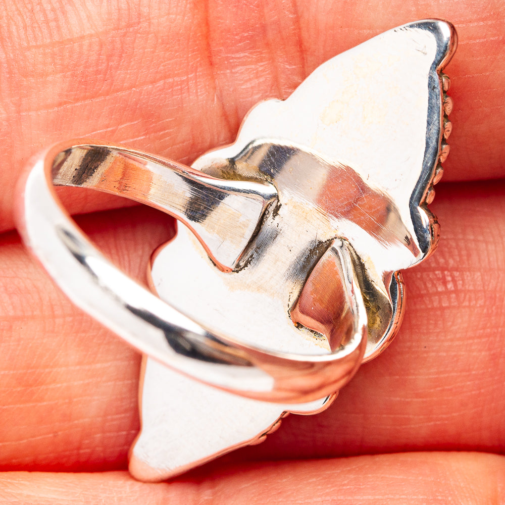 Pink Moonstone Ring Size 8.25 (.925 Sterling Silver)