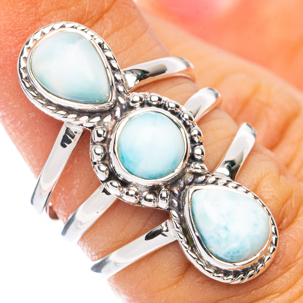 Premium Larimar Ring Size 5.75 (925 Sterling Silver) RING7688