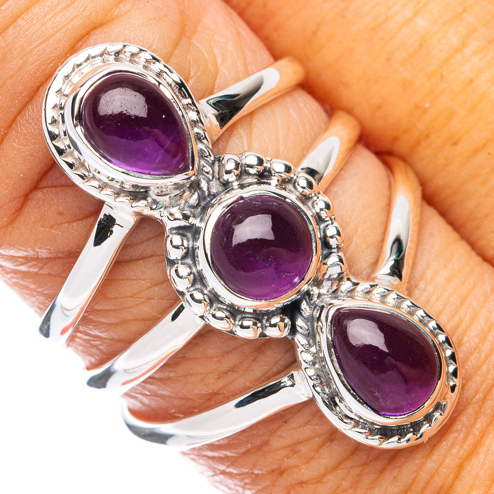 Premium Amethyst Ring Size 8.5 (925 Sterling Silver) RING7691