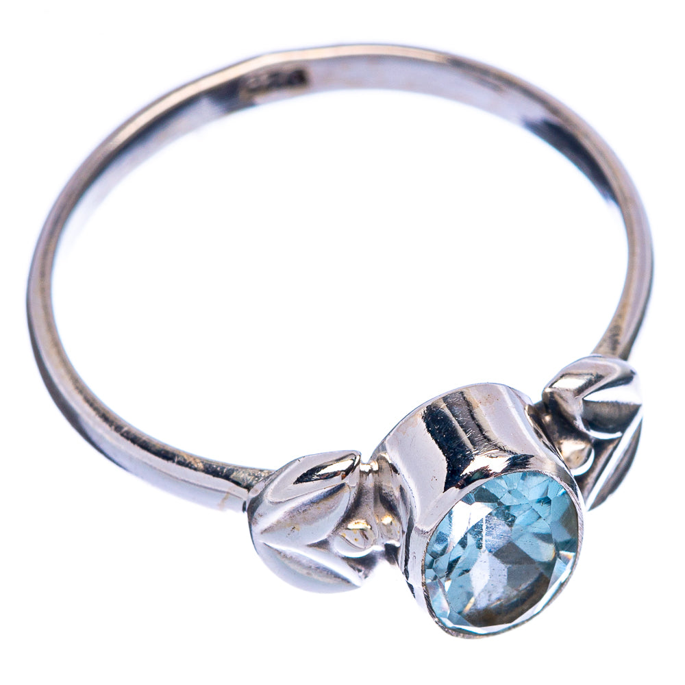 Blue Topaz Dainty Ring Size 6.75 (925 Sterling Silver) R145716