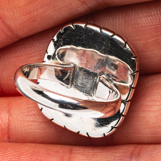Pink Triplet Opal Ring Size 6 (.925 Sterling Silver)
