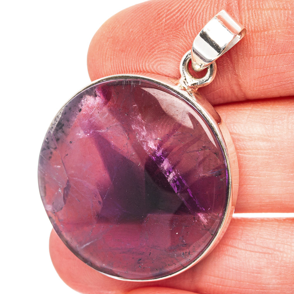Star Amethyst Pendant 1 5/8" (.925 Sterling Silver)