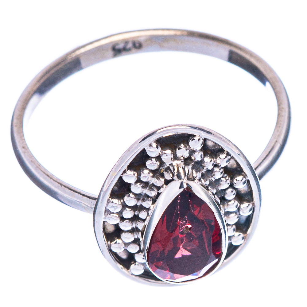 Garnet Dainty Ring Size 6 (925 Sterling Silver) R147142