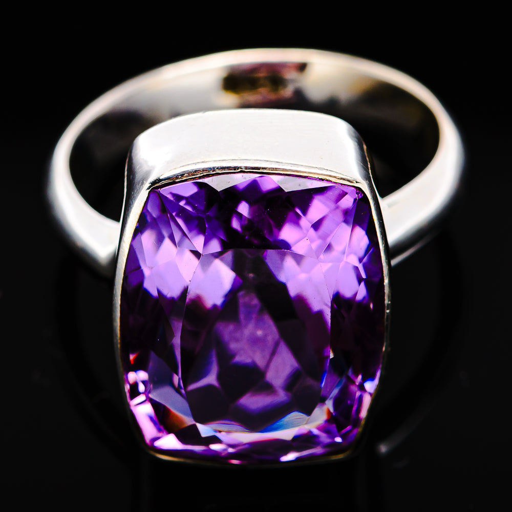 Premium Brazilian Amethyst Ring Size 5 Adjustable (.925 Sterling Silver)