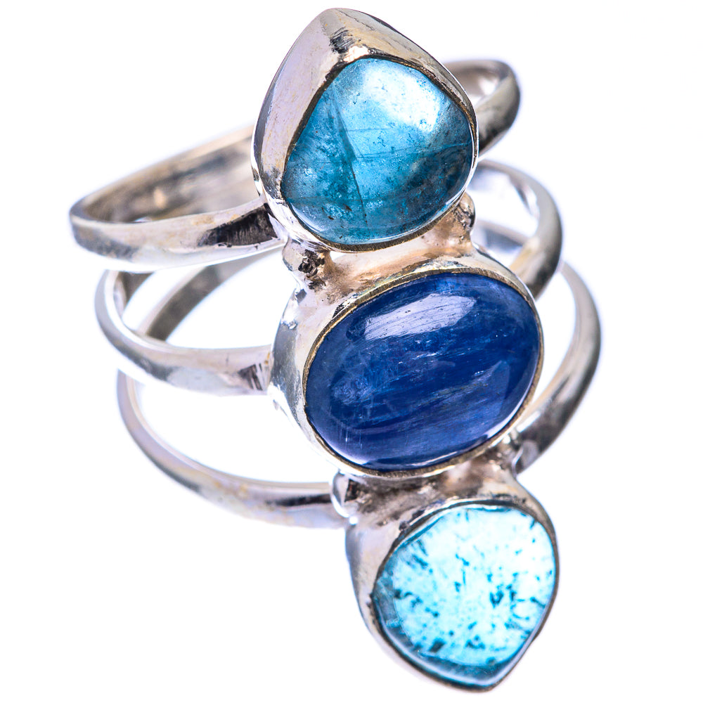 Kyanite, Blue Fluorite Ring Size 6.75 (925 Sterling Silver) R141304