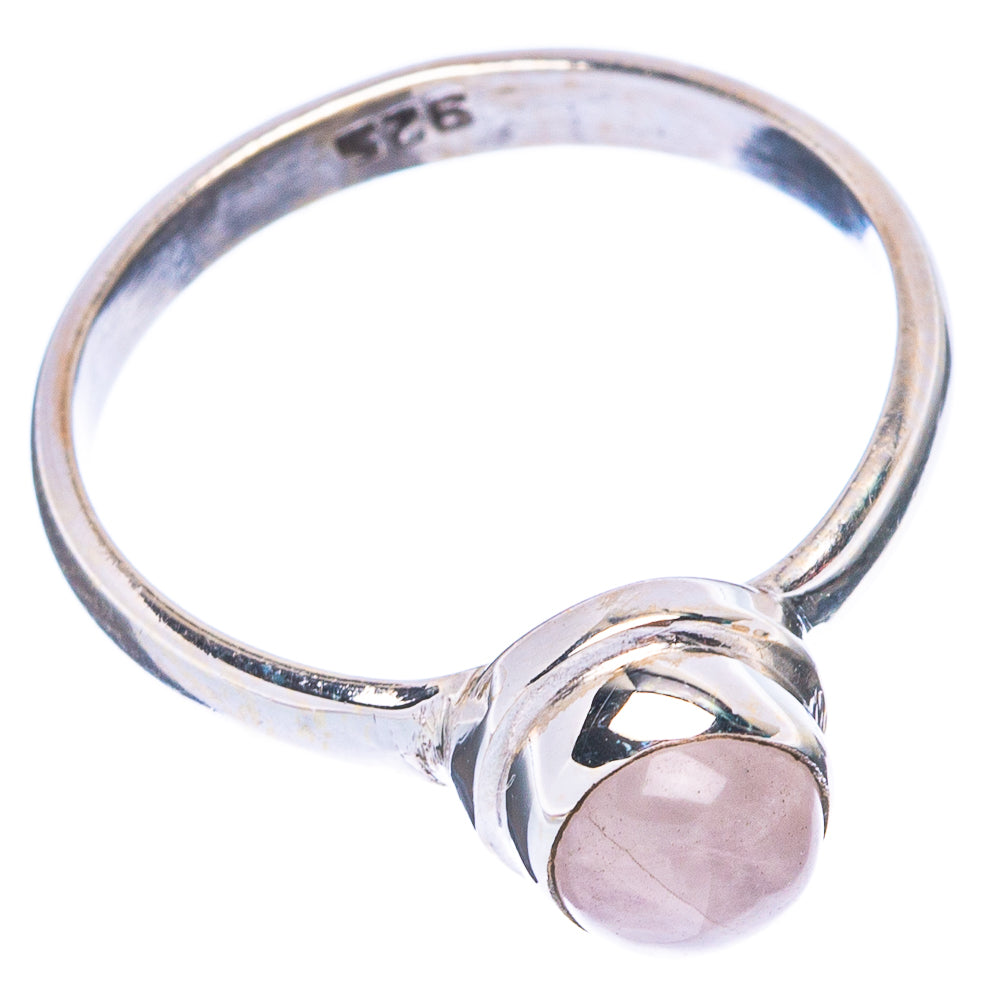 Rose Quartz Dainty Ring Size 7 (925 Sterling Silver) R5266