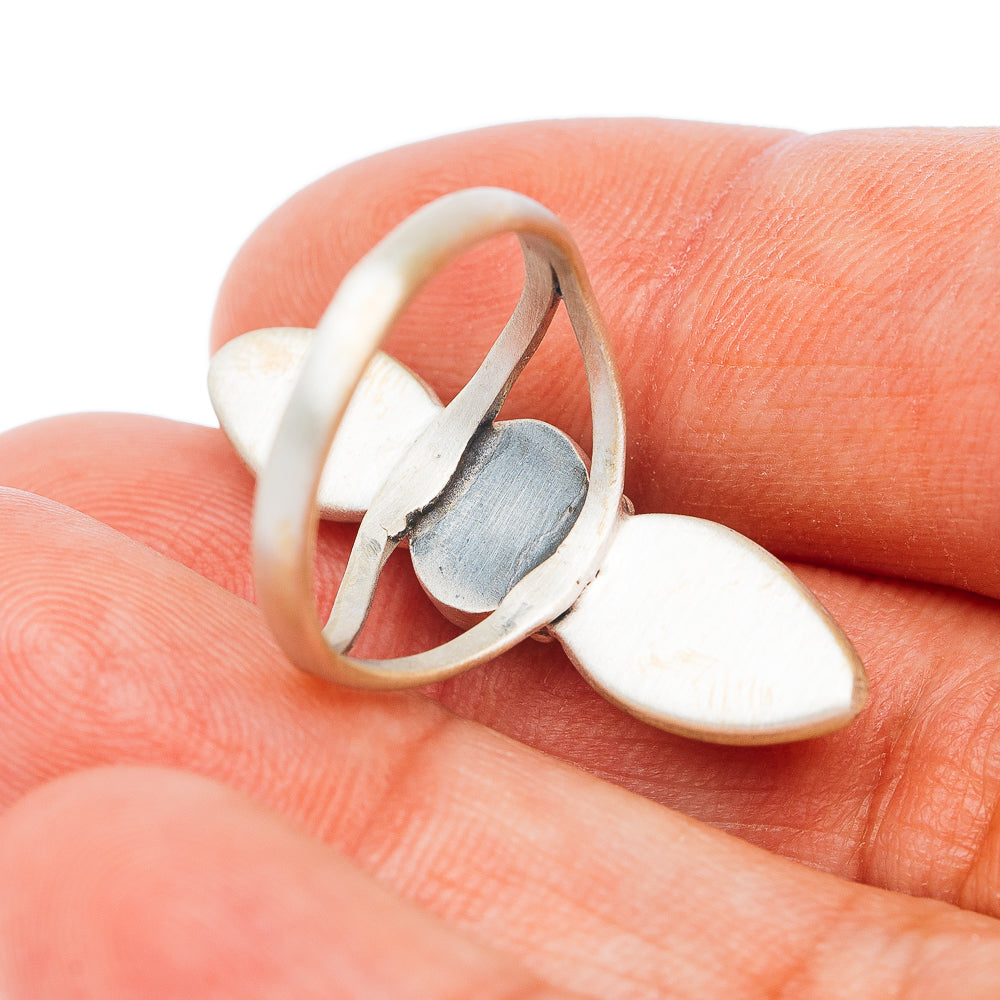 White Water Turquoise, Sonoran Gold Turquoise Ring Size 6.5 (.925 Sterling Silver)