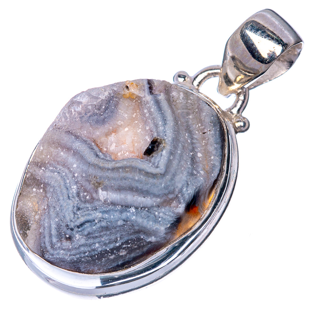 Desert Druzy Pendant 1 3/8" (925 Sterling Silver) P40794