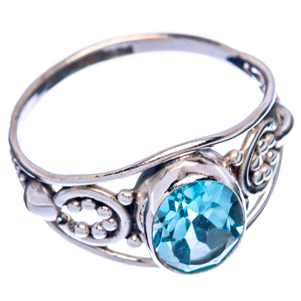 Blue Topaz Dainty Ring Size 8 (925 Sterling Silver) R145640
